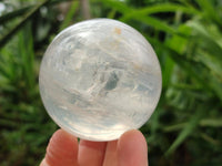 Polished Pearl Girasol Quartz Spheres x 6 From Ambatondrazaka, Madagascar