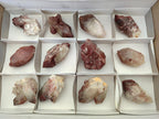 Natural Red Hematoid Quartz Crystal Clusters x 12 From Karoi, Zimbabwe