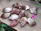 Natural Red Hematoid Quartz Crystal Clusters x 12 From Karoi, Zimbabwe