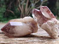 Natural Red Hematoid Quartz Crystal Clusters x 12 From Karoi, Zimbabwe