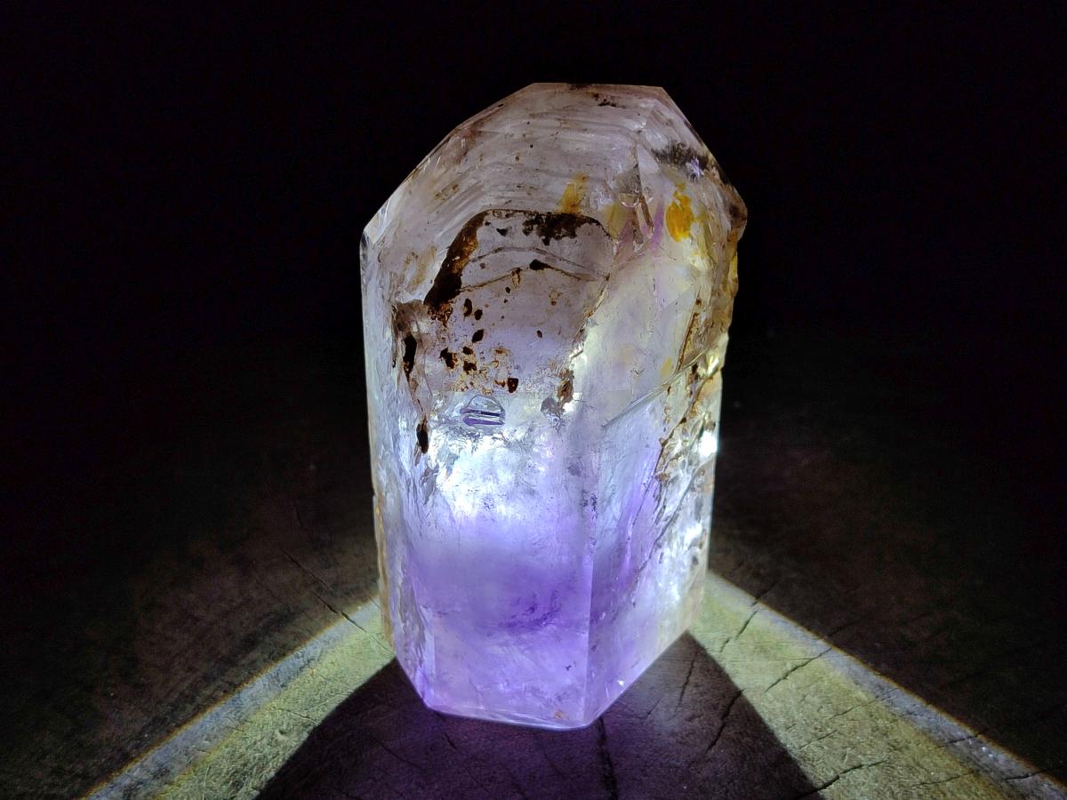 Polished Smokey Amethyst Window Crystals x 3 From Akansobe, Madagascar