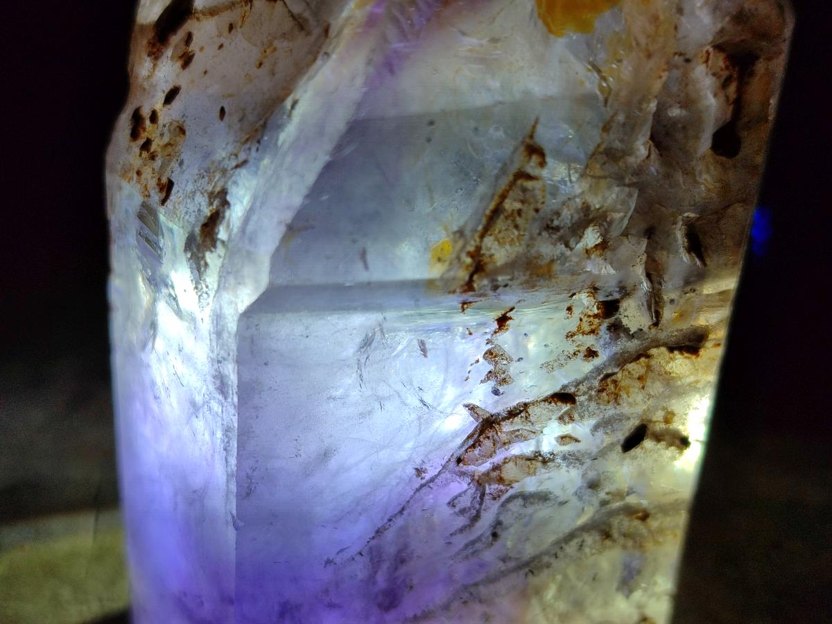 Polished Smokey Amethyst Window Crystals x 3 From Akansobe, Madagascar