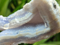 Natural Etched Blue Chalcedony Specimens x 3 From Nsanje, Malawi