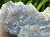 Natural Etched Blue Chalcedony Specimens x 3 From Nsanje, Malawi