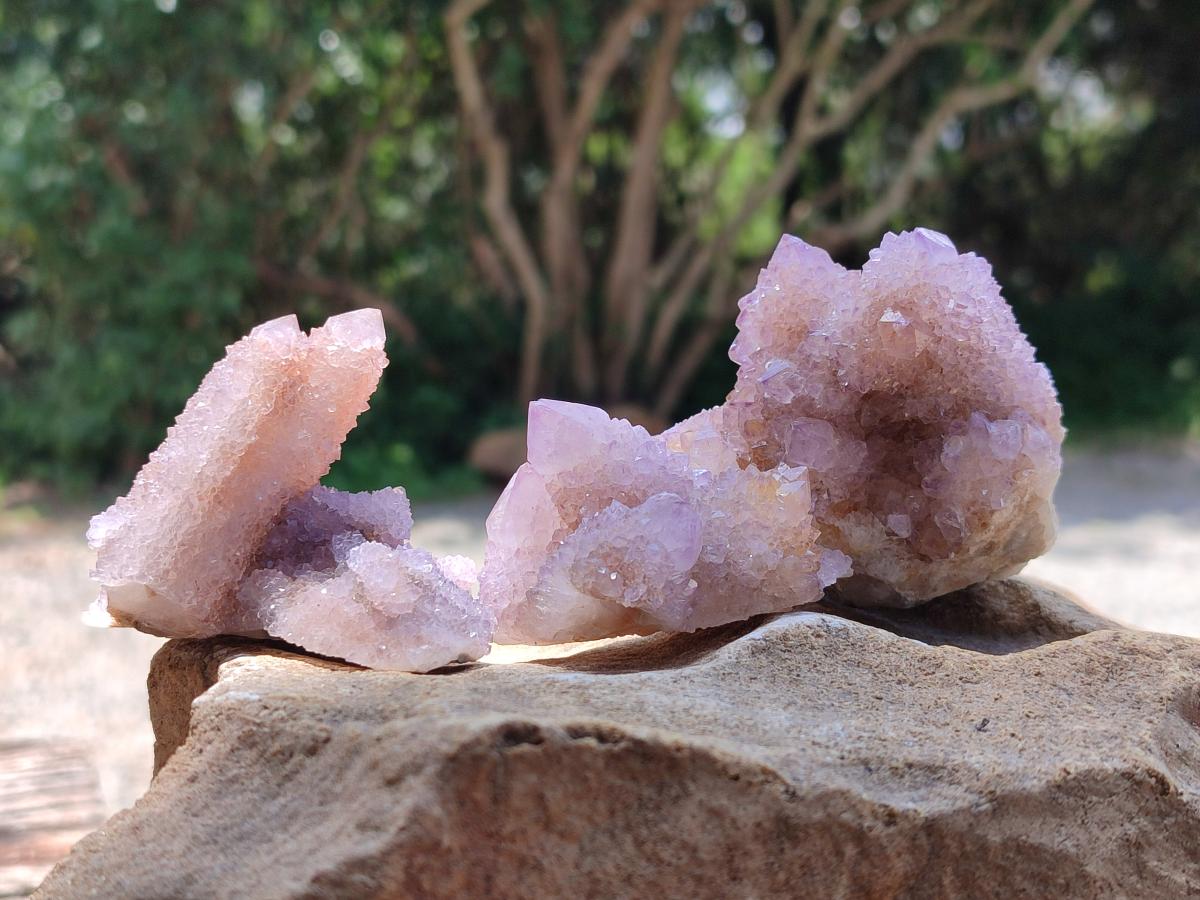Natural Lilac Amethyst Spirit Clusters x 12 From Boekenhouthoek, South Africa