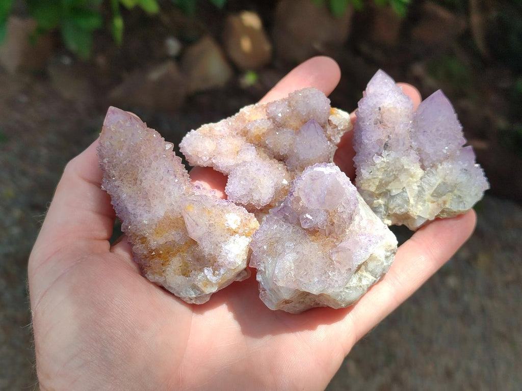 Natural Lilac Amethyst Spirit Clusters x 12 From Boekenhouthoek, South Africa