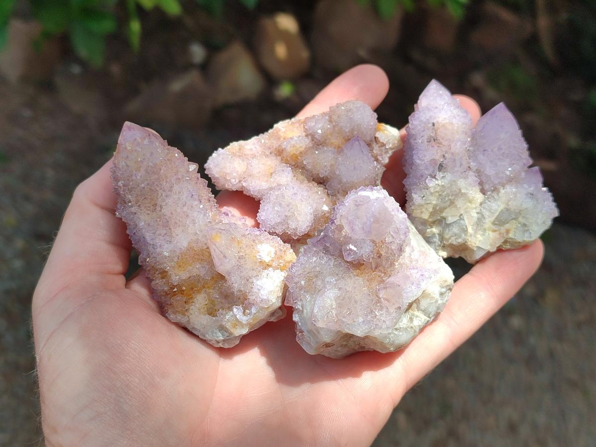 Natural Lilac Amethyst Spirit Clusters x 12 From Boekenhouthoek, South Africa