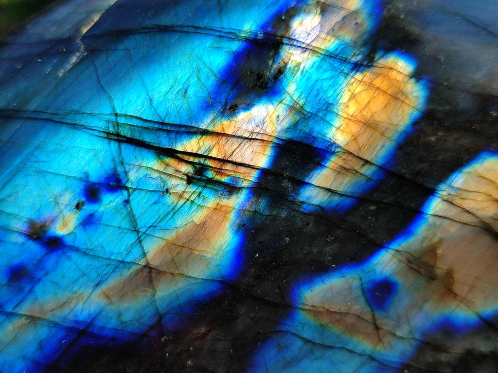 Polished Labradorite Standing Free Form x 1 From Tulear, Madagascar