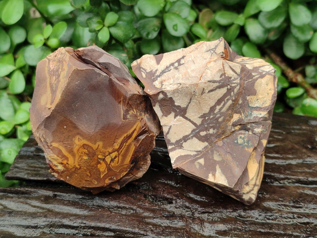 Natural Nguni Jasper Cobbed Specimens x 12 From Northern Cape, South Africa