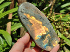 Polished Labradorite Standing Free Forms x 3 From Tulear, Madagascar