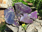 Polished Metallic Purpurite Specimens x 4 From Erongo, Namibia