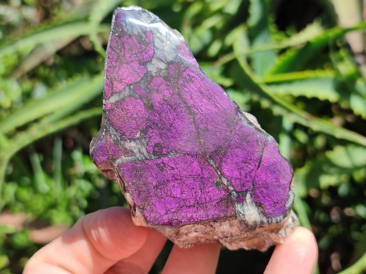 Polished Metallic Purpurite Specimens x 4 From Erongo, Namibia