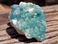 Natural Green Fluorite Cluster Specimens x 3 From Mandrosonoro, Madagascar