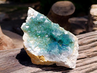 Natural Green Fluorite Cluster Specimens x 3 From Mandrosonoro, Madagascar