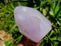 Polished Window Amethyst Crystals x 2 From Akansobe, Madagascar