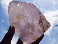 Polished Window Amethyst Crystals x 2 From Akansobe, Madagascar