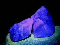 Natural Watermelon Fluorite Cobbed Specimens x 6 From Uis, Namibia