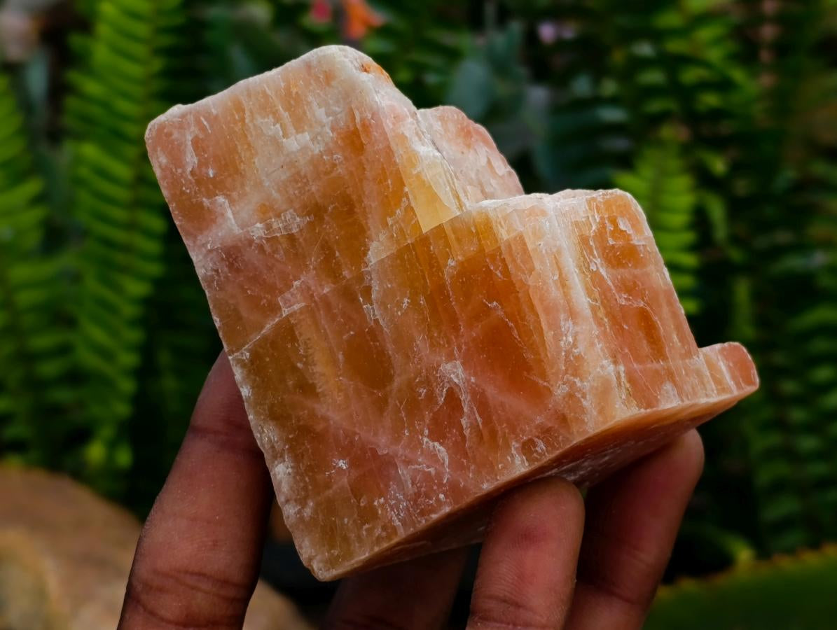 Natural Sunset Orange Calcite Specimens x 12 From Spitzkop, Namibia