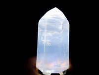 Polished Pearl Girasol Quartz Crystals x 4 From Ambatondrazaka, Madagascar