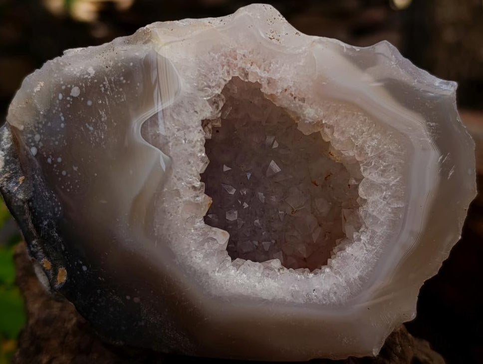 Polished Amethyst Agate Geodes x 6 From Madagascar