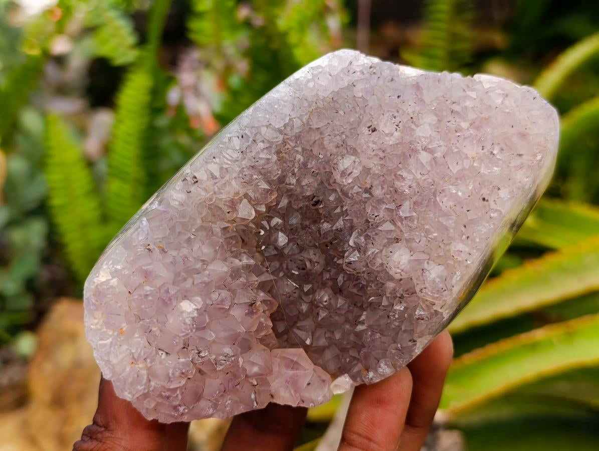 Polished Amethyst Agate Geodes x 6 From Madagascar