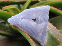 Natural Etched Blue Chalcedony Geodes x 12 From Nsanje, Malawi