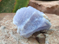 Natural Etched Blue Chalcedony Geodes x 12 From Nsanje, Malawi