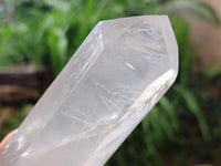 Polished Pearl Girasol Quartz Crystals x 12 From Ambatondrazaka, Madagascar