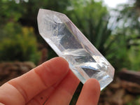 Polished Pearl Girasol Quartz Crystals x 12 From Ambatondrazaka, Madagascar