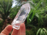 Polished Pearl Girasol Quartz Crystals x 12 From Ambatondrazaka, Madagascar