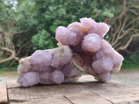 Natural Sunburst Amethyst Spirit Clusters x 2 From Boekenhouthoek, South Africa