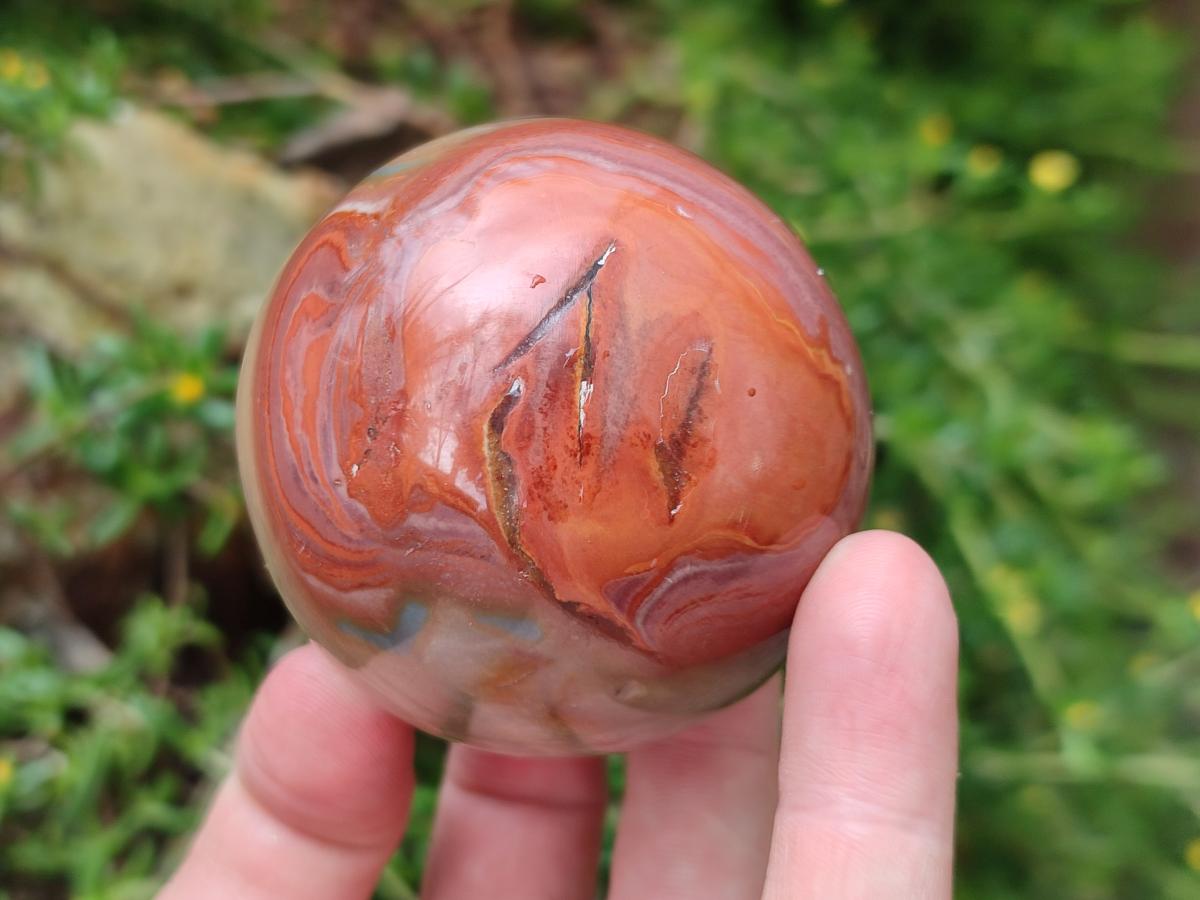 Polished Polychrome Jasper Spheres x 6 From NW Coast, Madagascar