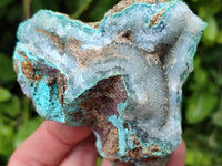 Natural Blue Drusy Coated Chrysocolla in Dolomite Matrix x 4 From Lupoto Mine, Congo