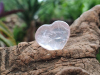 Polished Gemmy Translucent Rose Quartz Hearts x 35 From Ambatondrazaka, Madagascar