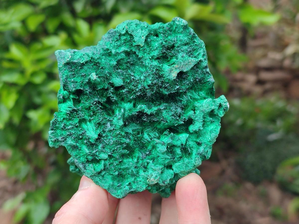 Natural Silky Malachite Specimens x 3 From Kasompe, Congo