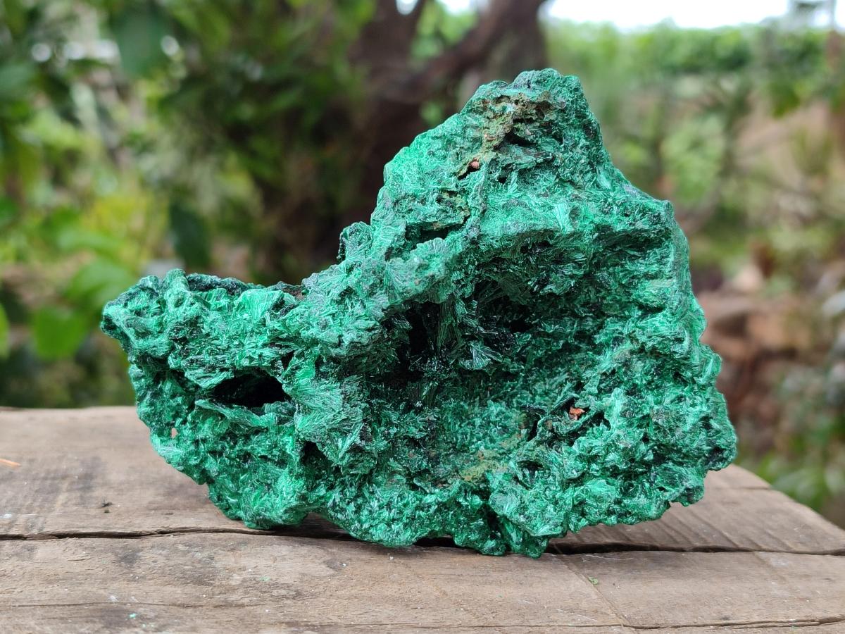 Natural Silky Malachite Specimens x 3 From Kasompe, Congo