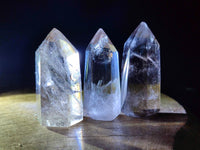 Polished Wispy Smokey Quartz Crystals x 12 From Madagascar