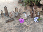 Polished Wispy Smokey Quartz Crystals x 12 From Madagascar