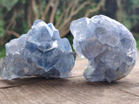 Natural Blue Celestite Cluster Specimens x 28 From Sakoany, Madagascar