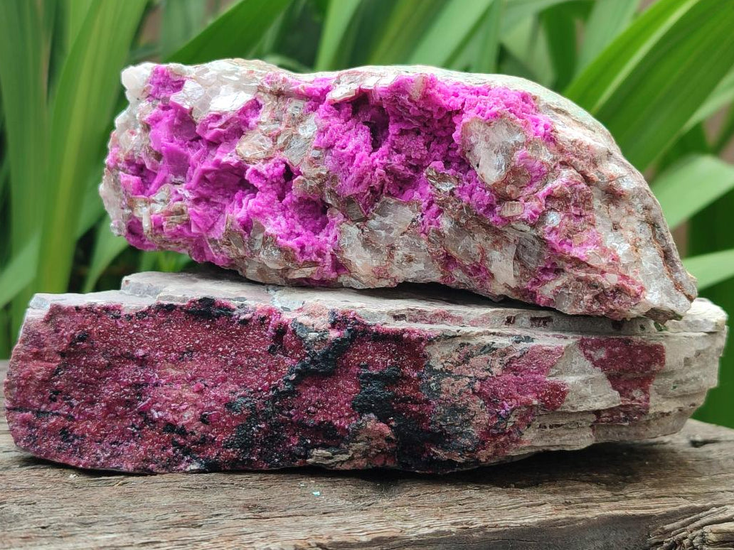 Natural Salrose Cobaltion Dolomite Specimens x 2 From Kakanda, Congo