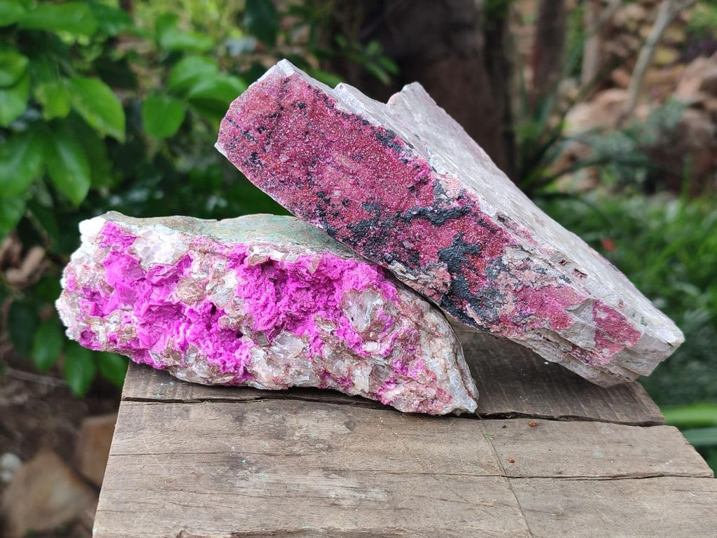 Natural Salrose Cobaltion Dolomite Specimens x 2 From Kakanda, Congo