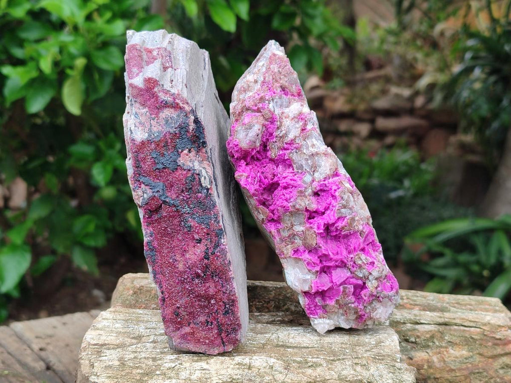 Natural Salrose Cobaltion Dolomite Specimens x 2 From Kakanda, Congo