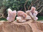 Natural Amethyst and Ametrine Spirit Crystal Clusters x 12 From Boekenhouthoek, South Africa