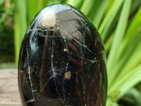 Polished Black Tourmaline Standing Free Forms x 3 From Madagascar