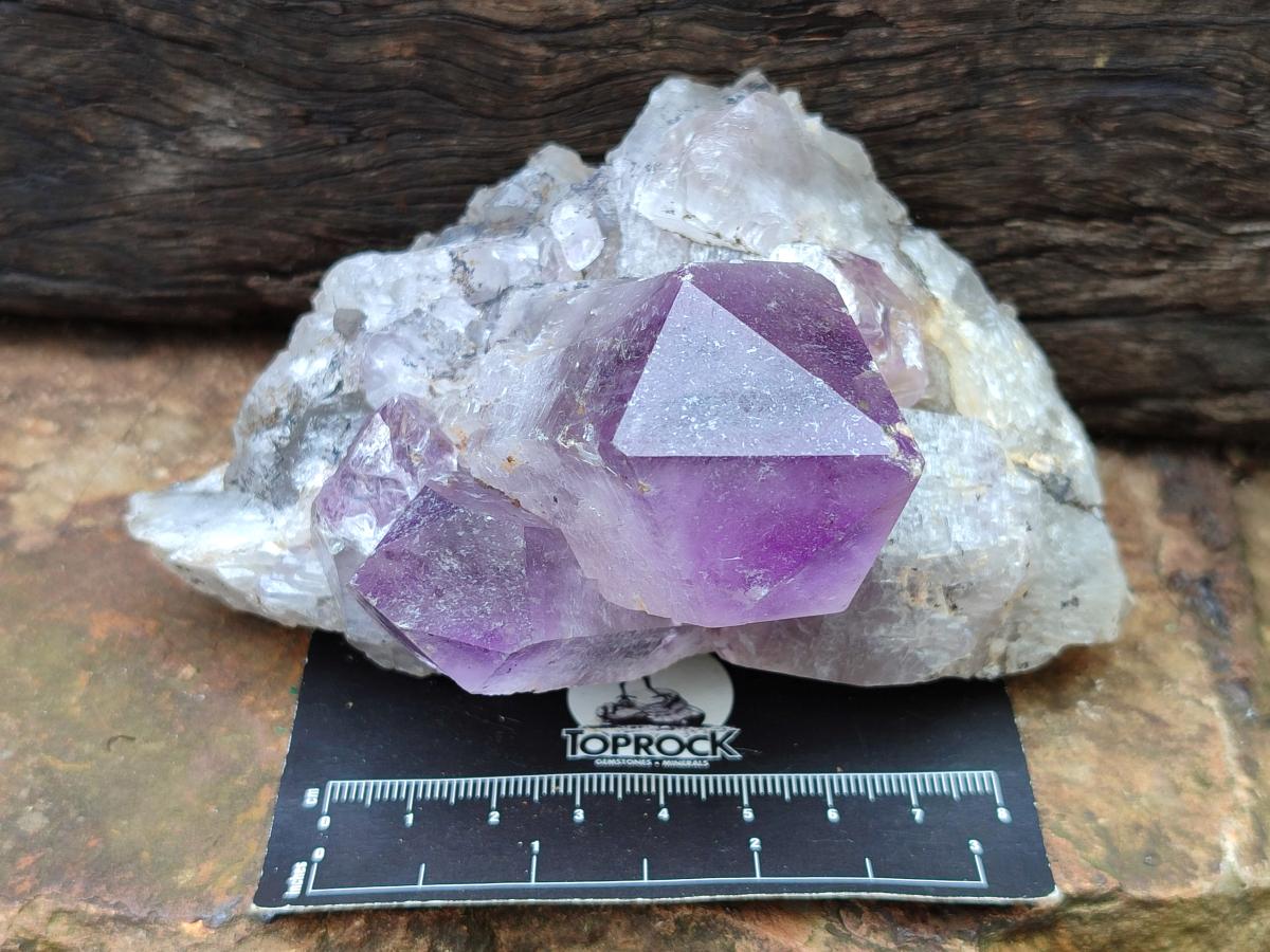 Natural Jacaranda Amethyst Crystal Clusters x 3 From Mumbwa, Zambia