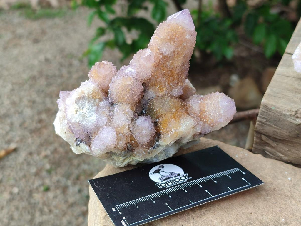Natural Drusy Coated Spirit Amethyst and Ametrine Clusters x 3 From Boekenhouthoek, South Africa