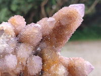 Natural Drusy Coated Spirit Amethyst and Ametrine Clusters x 3 From Boekenhouthoek, South Africa
