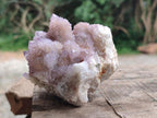 Natural Drusy Coated Spirit Amethyst and Ametrine Clusters x 3 From Boekenhouthoek, South Africa