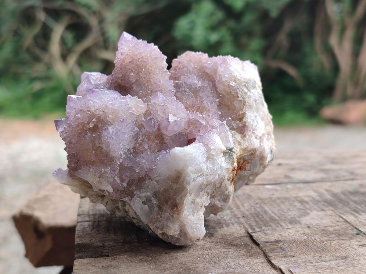 Natural Drusy Coated Spirit Amethyst and Ametrine Clusters x 3 From Boekenhouthoek, South Africa