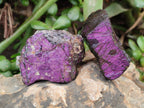 Natural Metallic Cobbed Purpurite Specimens x 12 From Erongo, Namibia